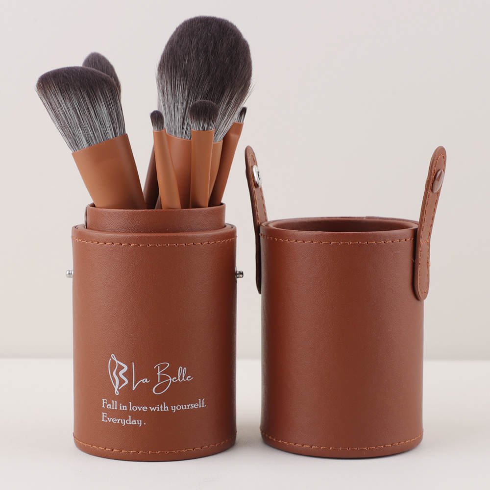 סט מברשות איפור מקצועיות *שיערות משי אנטיבקטריאליות | 10 מברשות - Be La Belle CosmeticsBe La Belle Cosmetics